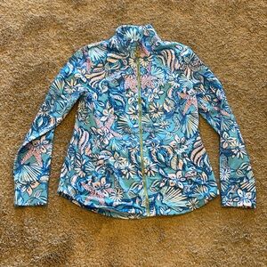 Lilly Puliter full zip printed sweatshirt